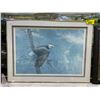 Image 1 : FRAMED LEP (7476/40558) BY ROBERT BATEMAN TITLED "THE AIR, THE FOREST AND WATCH" 43" X 32"