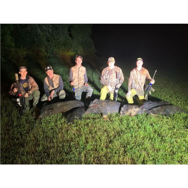 Thermal Hog & Coyote Hunt for 2 Hunters in SW Oklahoma