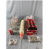 Coca-Cola Full Santa Bottles (1997 & Sundblom Editions), Coke Bottle Caps, Empty Misc Soda Bottles (