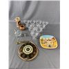 Sherbet/Champagne Crystal Glasses,HandBlown Single Flower Vase, German Stein & More