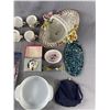 Image 2 : Nice Vintage Lot - QE II Jubilee Pomander, Abalone Inlay Dish, Tea Cups (Some Royal Albert) Itallian