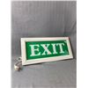Image 2 : Light Up Exit Sign & Copy Of London Waterloo Station Clock 18"