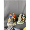 Image 2 : Lot Of Vintage Figurines,  Linens, Doll Clothes, Remnants & More