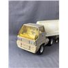 Image 2 : Vintage Chevron Tonka Truck (Cab Is Metal) Approx. 18"L & Metal CF Truck & Trailers