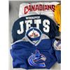 Image 2 : Lot Of Mostly Youth Sized Team Jerseys - Canucks ( 14/16), Predators (S/M) , Signed Canucks (10/12) 