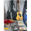Image 2 : Collector Tins, Red Wood Stool, Guitar w/Soft Case, Remote Control Plane & More