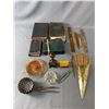 Vintage Lot - 1927 Dictionary, Metal Icing Set, Match Stick Holder, Pocket Bible & More