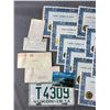 Image 2 : Vintage Lot - 1974 Yukon License Plate, Yukon Chamber Of Mines Certificates & Ephemera