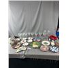 Image 1 : Misc Home Décor - Collector Plates, Vase, Crystal Glasses & More NO SHIPPING