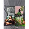 Image 2 : Lot Of 16" x 20" Canvas Oil Paintings, Cutlery Storage Box & More