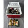 Image 2 : Mini Cooler w/ Mini Liquor BottlesmAnd Shooter Glasses & More