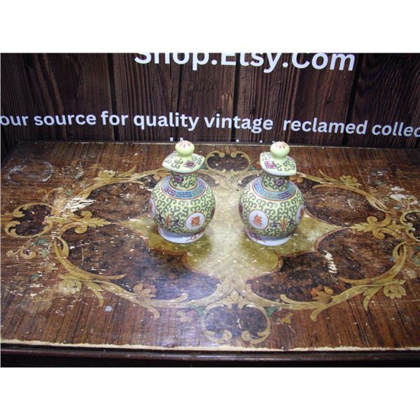 2 Porcelain Jars Made in the Jingdezhen Region of China
