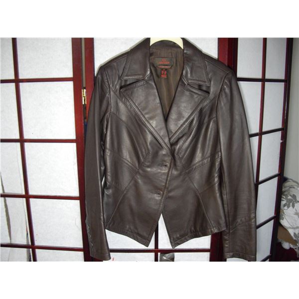 DANIER WOMENS LEATHER JACKET/ SMALL