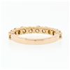 Image 7 : 14k Rose Gold 1.15 ctw 10 Round Brilliant Diamond Classic Wedding Band Stack Rin
