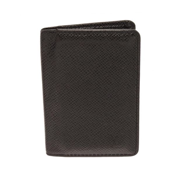 Louis Vuitton Black Taiga Leather Pocket Organizer