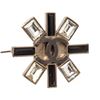 Image 3 : Chanel Silver Metal Logo CC Strass Brooch