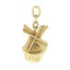 Image 1 : Vintage 14k Gold Collectible Windmill Structure w/ Spinning Fan Charm Pendant