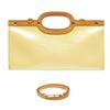 Image 1 : Louis Vuitton Beige Vernis Leather Roxbury Drive Handbag