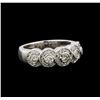 Image 1 : 14KT White Gold 0.67 ctw Diamond Ring