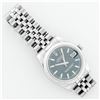 Image 7 : Rolex Ladies Midsize 31MM Stainless Steel Factory Blue Index Dial Jubilee Band D