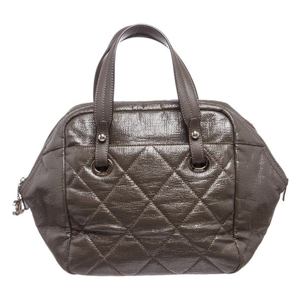 Chanel Quilted Bowling Handbag