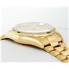 Image 3 : Rolex Mens Quickset 18K Yellow Gold Factory Champagne Diamond Dial Emerald Bezel