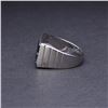 Image 3 : 18k White Gold Sapphire & Diamond Ring