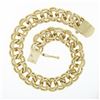 Image 4 : Vintage 14K Yellow Gold 6" Double Loop Open Ring Link Charm Chain Bracelet