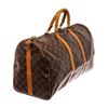 Image 3 : Louis Vuitton Keepall 50 Bandouliere Duffle Bag Brown Monogram Coated Canvas