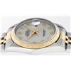 Image 8 : Rolex Mens Two Tone Cream Arabic Jubilee Dial Sapphire Datejust Wristwatch 36MM