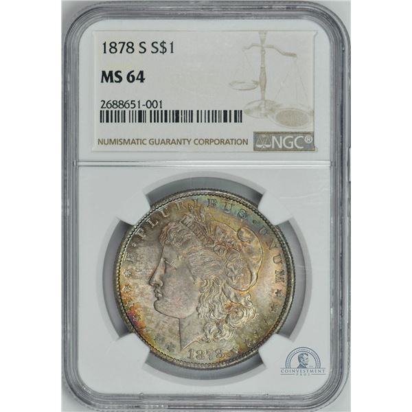 1878-S Morgan Dollar MS-64 PCGS