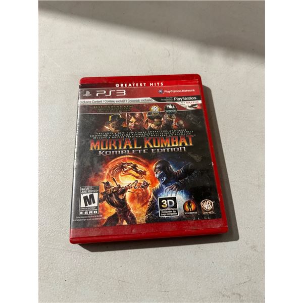 Ps 3 mortal Kombat