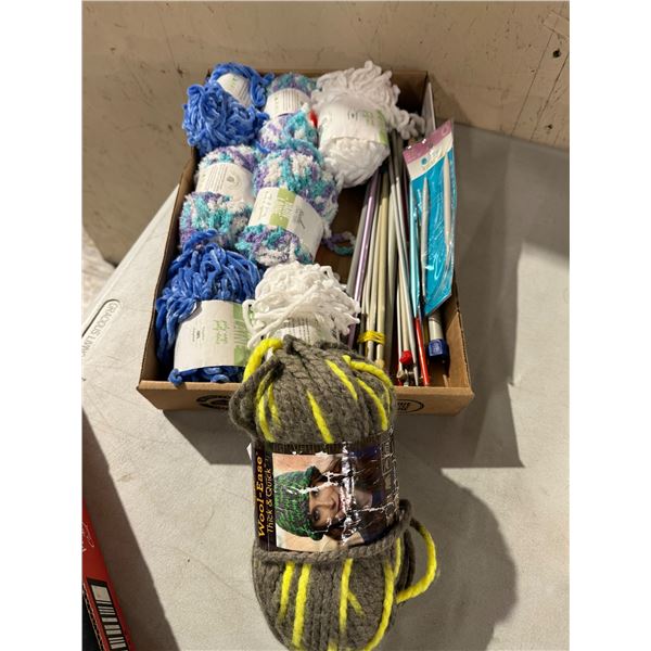 Yarn and nitting needles