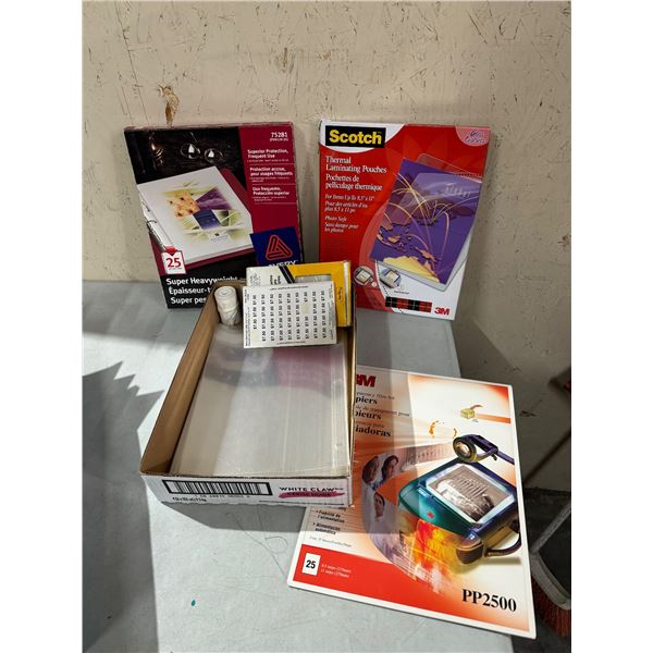 Laminating pouches and other stationary