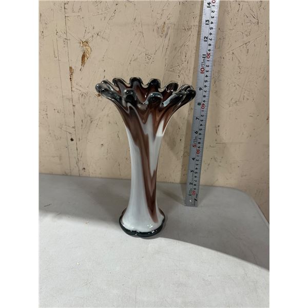 Hand blown art glass vase