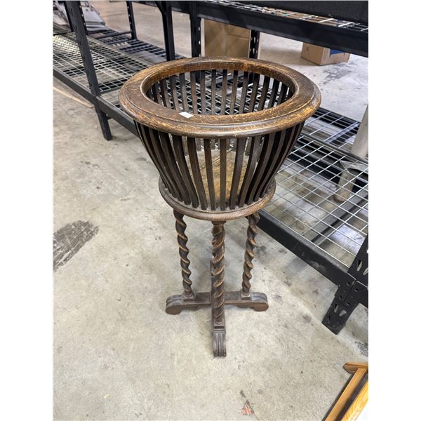 Barley twist plant stand