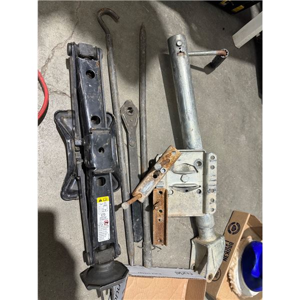 Assorted tools and trailer items