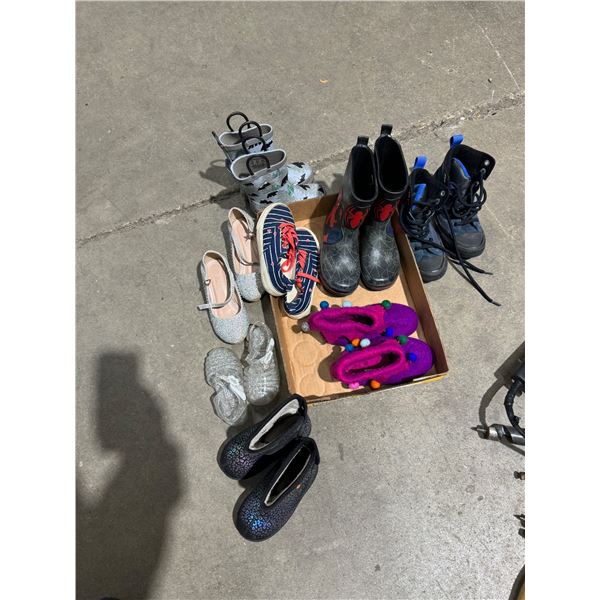Assorted kids shoes and boots