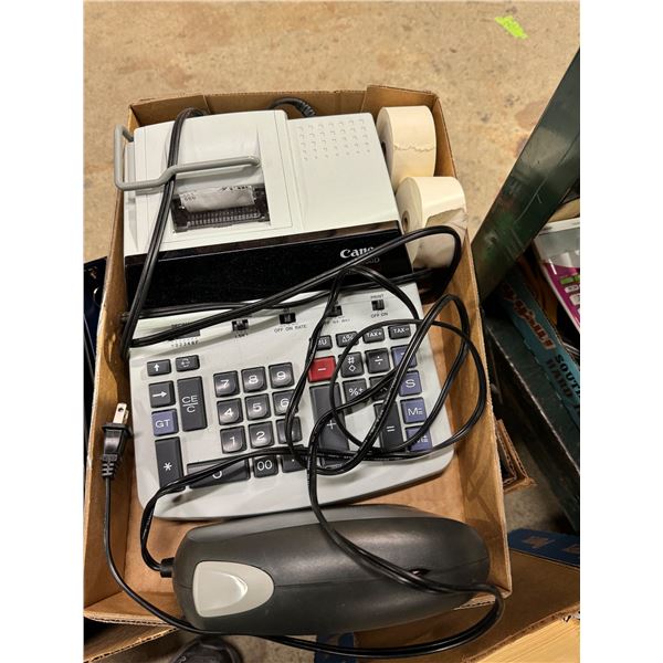 Bostitch stapler and cannon calculator