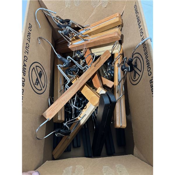 Lot of pant hangers