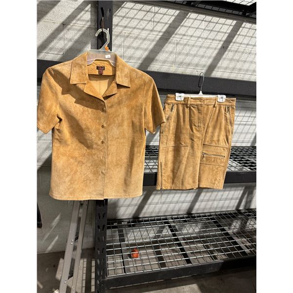 Daniel leather small top and skirt size 4