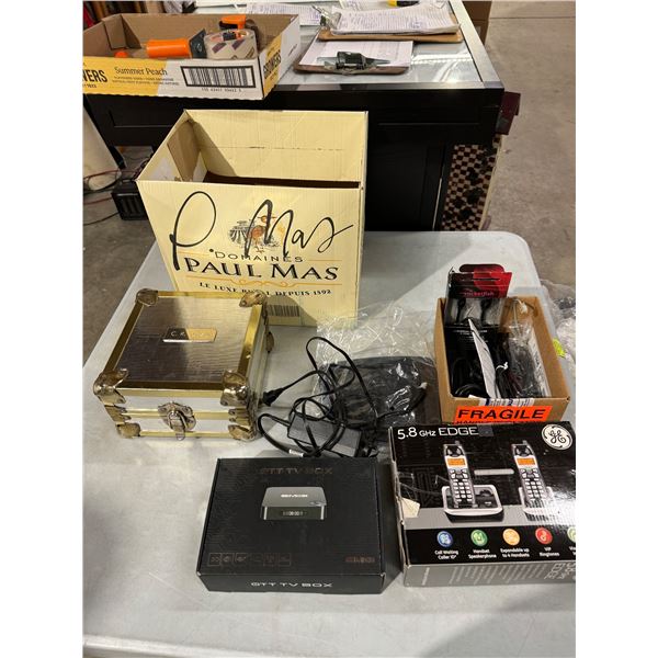 Electronics and box