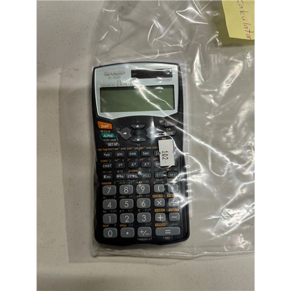 Sharp scientific calculator