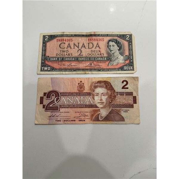 Canada $2 bills