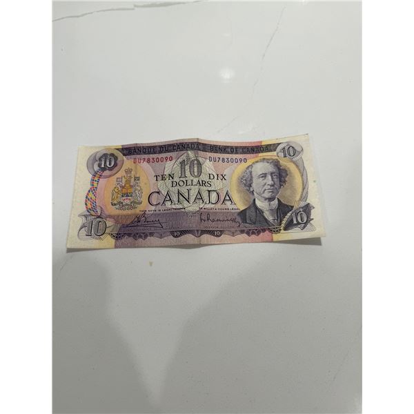 1971 Canada $10 bill