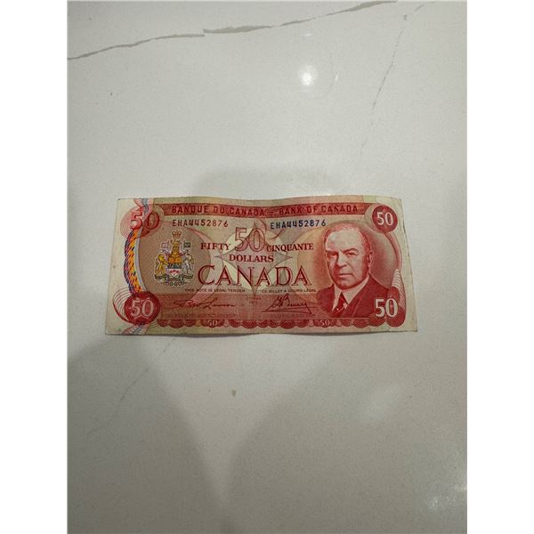 1975 Canada $50 bill