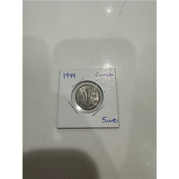 1944 Canada 5 cents