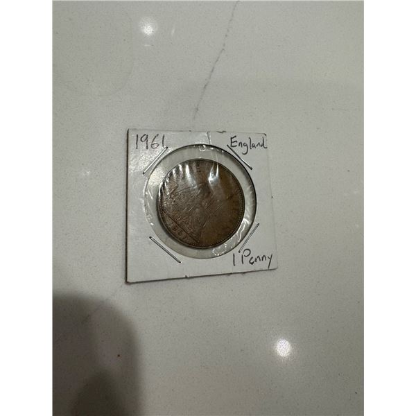 1961 England 1 penny