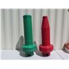 Image 2 : Qty 2 Taylor Made Sur-Mark Can Buoys (1 Red, 1 Green) 16"dia, 48"H