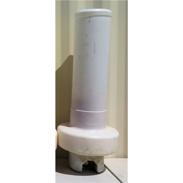 Qty 1 White Taylor Made Sur-Mark Can Buoys 16" Dia, 48"H (this is for one buoy only)